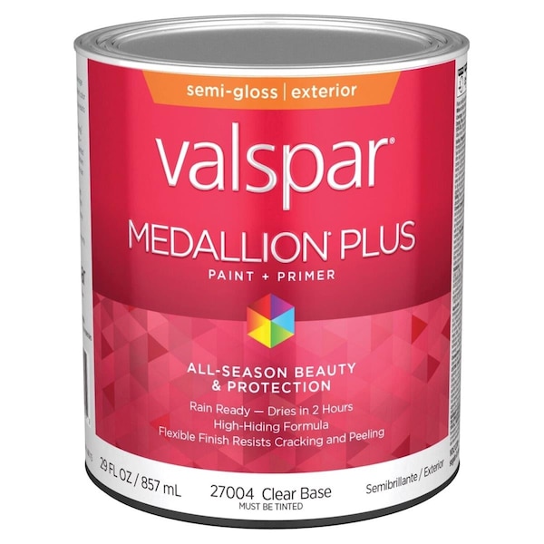 Paperperfect 1 qt. Medallion Acrylic Latex House Trim Paint & Primer, Clear PA3968069 - main